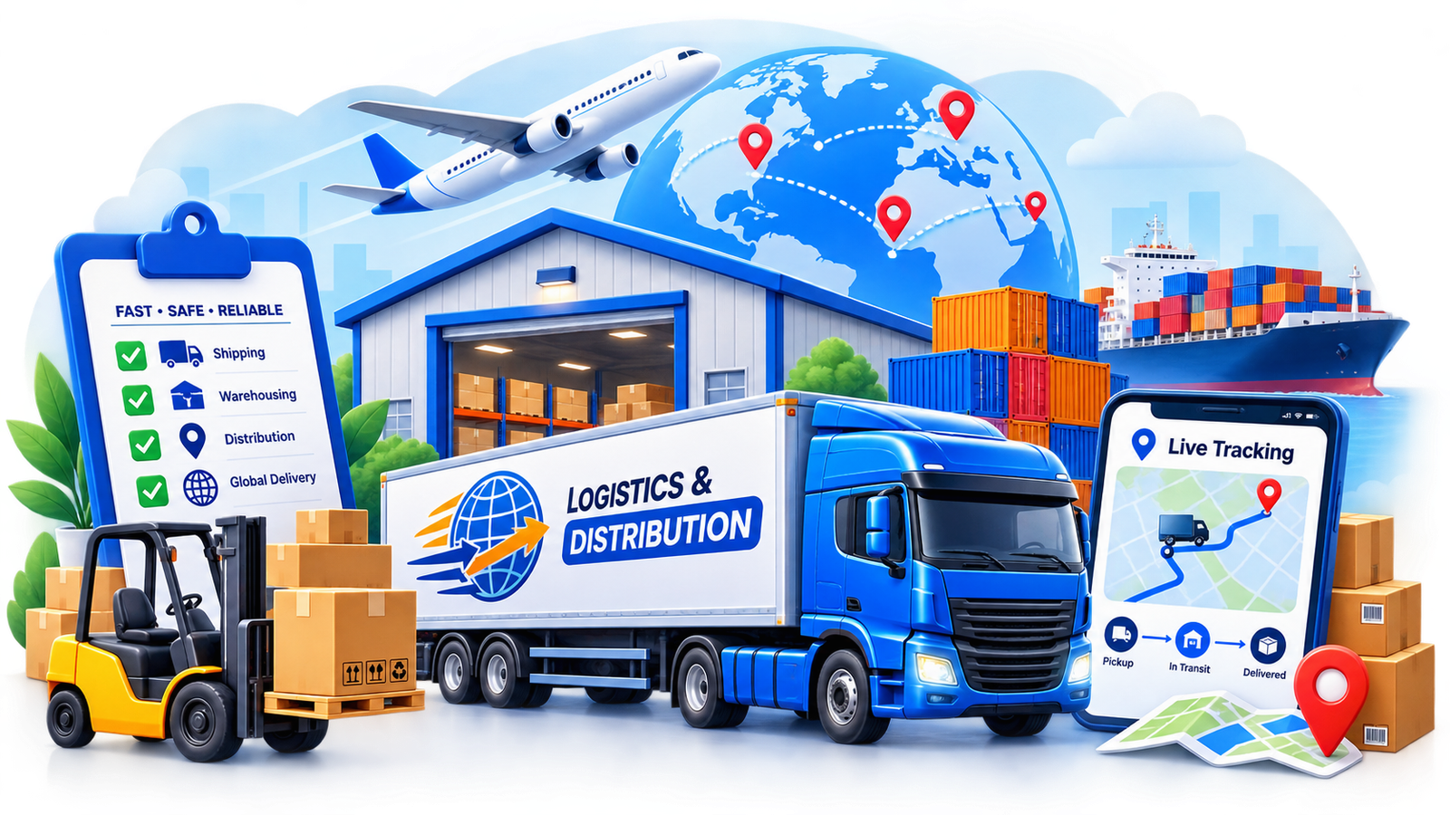 Logistics and Distribution Website Development