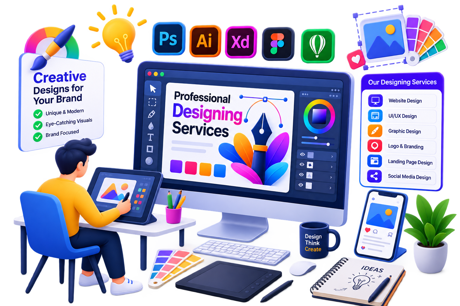 Professional Designing Services - Whiz Technology