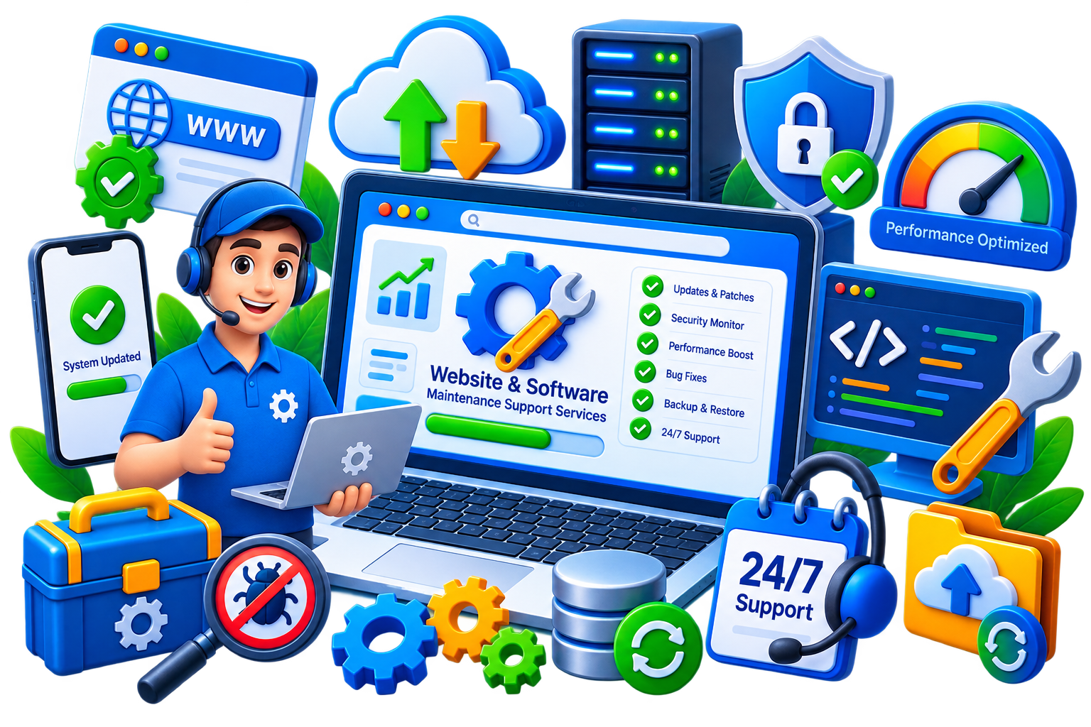 Website and Software Maintenance Support Services